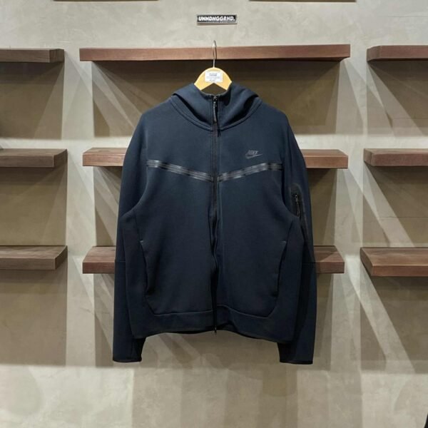 NIKE Tech Fleece Black Zip Up W/ Hood (XXL) - SOLD