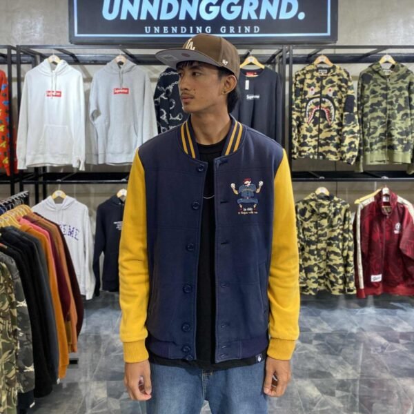 MLB LOUISVILLE Distress Varsity Jacket (Large)