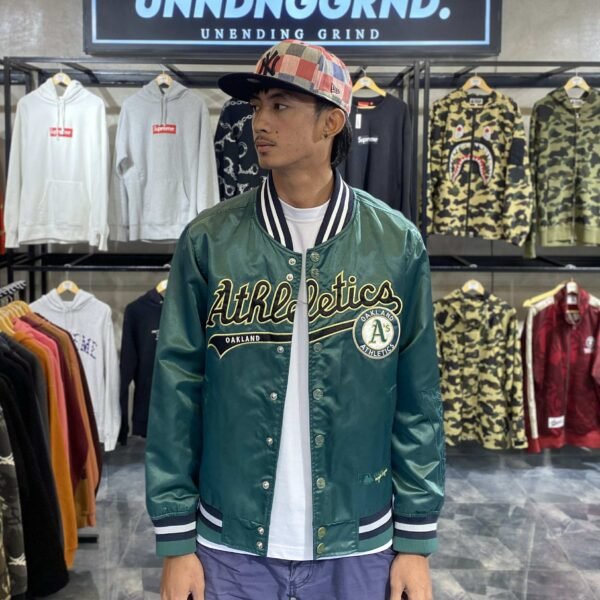 MLB A's Green Varsity Jacket (Medium) - SOLD