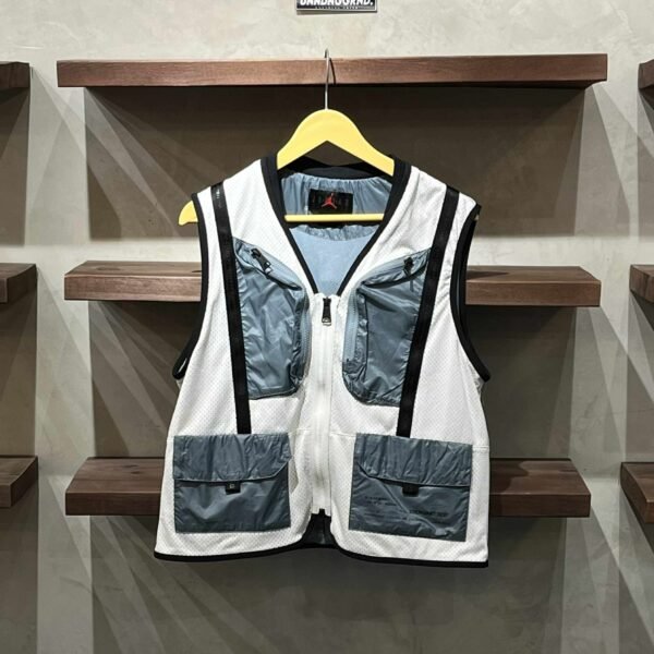 Jordan White Cargo Vest (Small) - SOLD