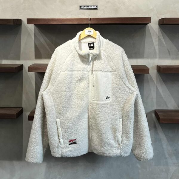 NEW ERA Cream Fleece Zip Up (XXL)