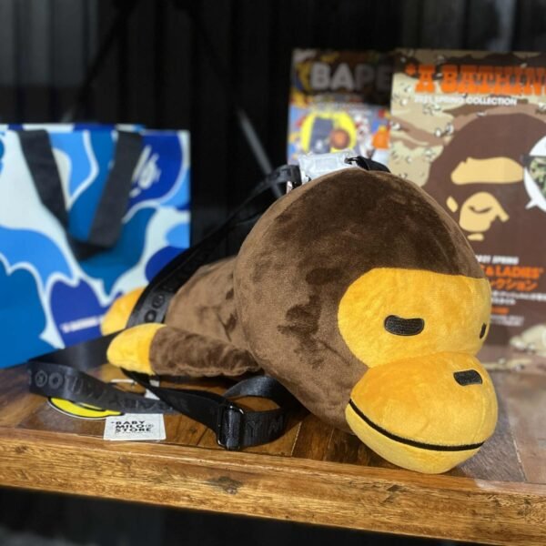 A BATHING APE® Baby Milo Plush Bag Cross Body Bag - SOLD