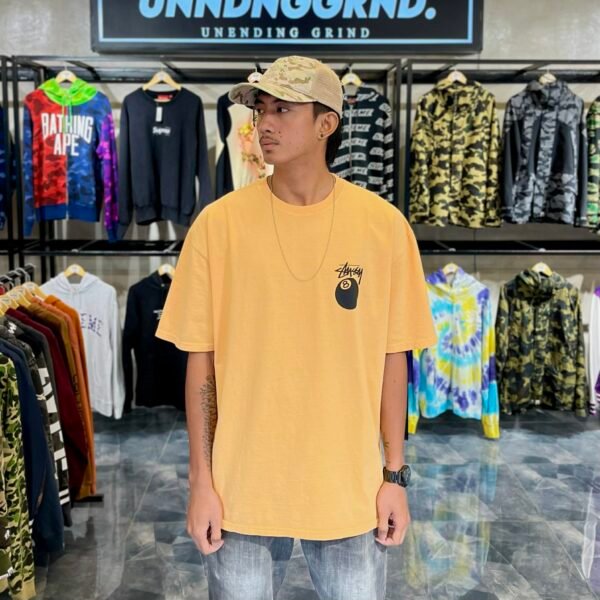 BRANDNEW STUSSY 8 Ball Orange Tee (XL) - SOLD