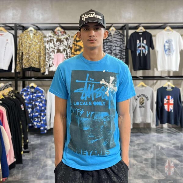STUSSY x NEIGHBORHOOD Blue Tee