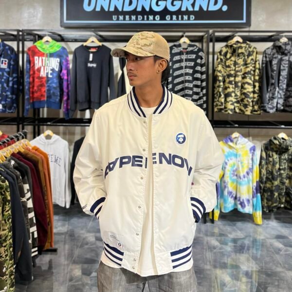 BRANDNEW AAPE Now Spell Out Varsity Jacket (Large)