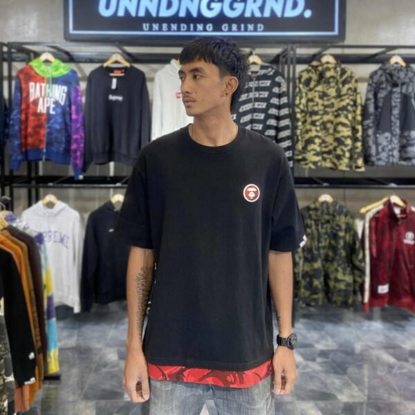 AAPE Moonface Black Extension Tee (Medium) - SOLD