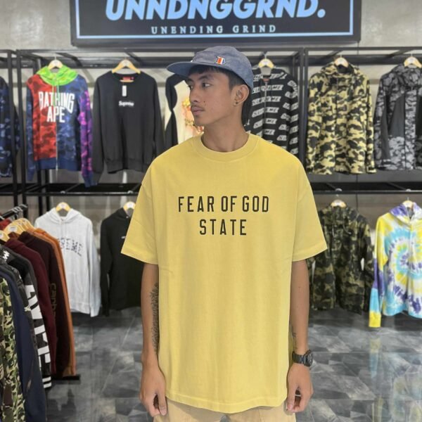 BRANDNEW Essentials Fear Of God Yellow Crewneck Tee (XXS) - SOLD