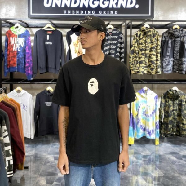 BAPE Mid Ape Head Black Tee (2XL) - SOLD