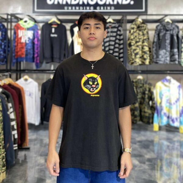 SUPREME Black Cat Tee (Medium) - SOLD