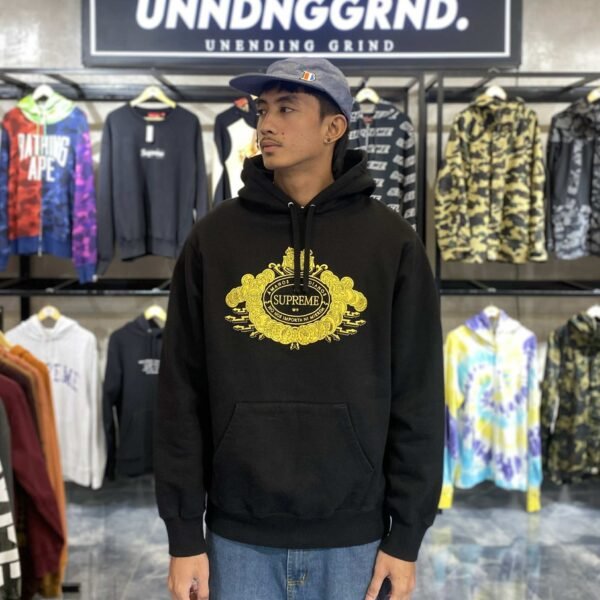 SUPREME Love or Hate Black Hoodie (Medium) - SOLD