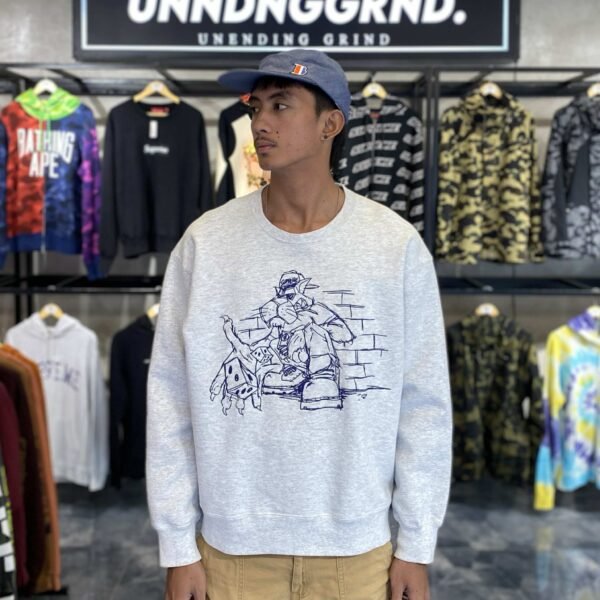 SUPREME Dice Gray Crewneck (Medium)