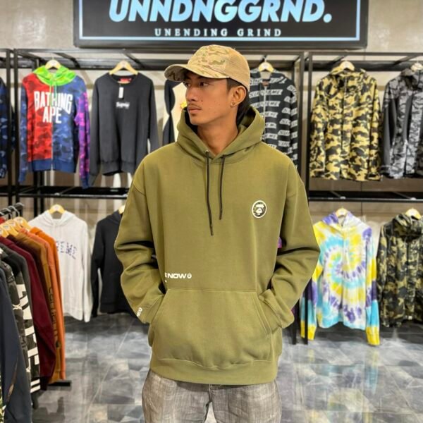 BRANDNEW AAPE Now Green Hoodie (Large) - SOLD