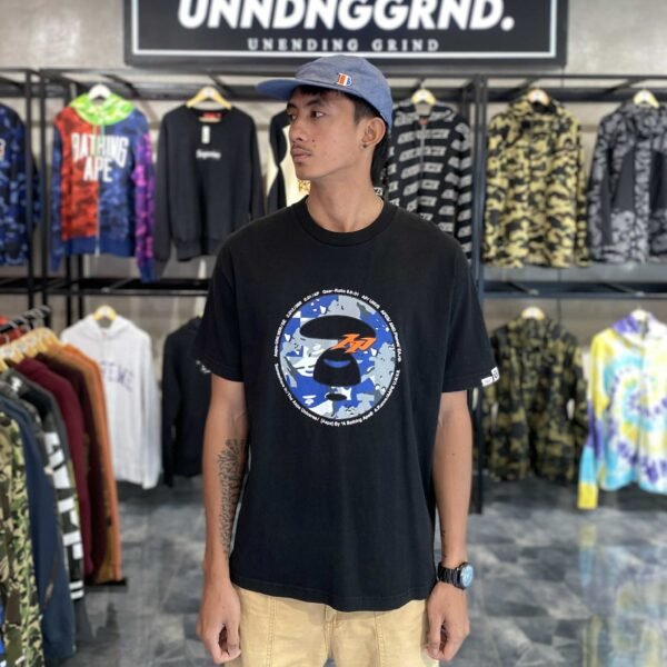 AAPE Blue Moonface Black Tee (Medium) - SOLD