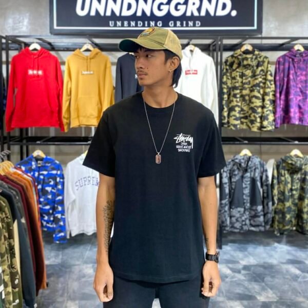BRANDNEW STUSSY Dover Singapore Black Tee (Large) - SOLD