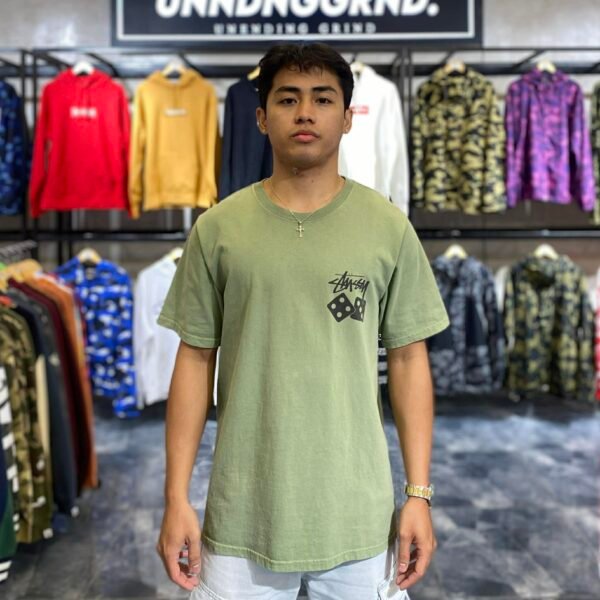 STUSSY Dice Green Tee (Small) - SOLD
