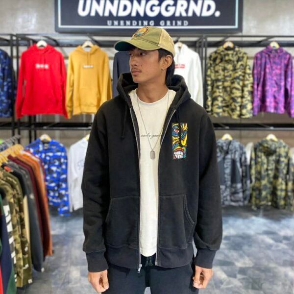 SUPREME Disturbed Zip Up W/ Hood (Large) - SOLD