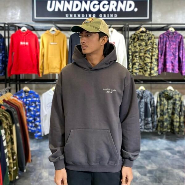 BRANDNEW ADLV Charcoal Gray Basic Hoodie (Size 2) - SOLD