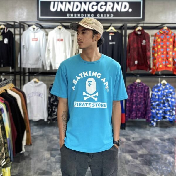 BAPE Pirate Store Blue Tee (XL)