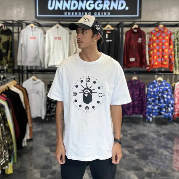 BAPE NYC 12th Anniversary White Tee (2XL) - SOLD