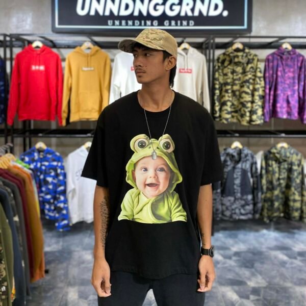 BRANDNEW ADLV Frog Boy Black Tee (size 2) - SOLD