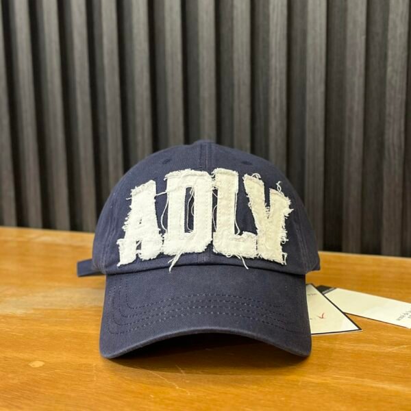 BRANDNEW ADLV NAVY BLUE DISTRESSED BALL CAP