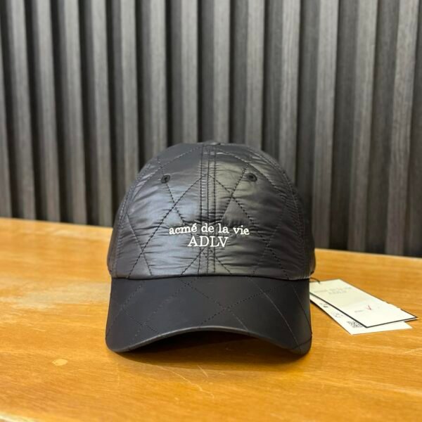 BRANDNEW ADLV QUILTED BLACK BALL CAP - SOLD