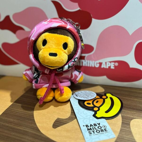 BRANDNEW BAPE Baby Milo Pink Camo Keychain - SOLD