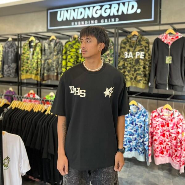 BRANDNEW BAPE x HIGHSNOBIETY Relaxed Fit Black Tee (XL) - SOLD