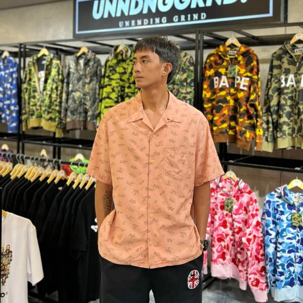 HUMAN MADE Peach Aop Polo (2XL)