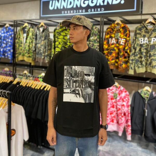 BRANDNEW GOD SELECTION XXX Graphic B&W Black Tee (Large) - SOLD