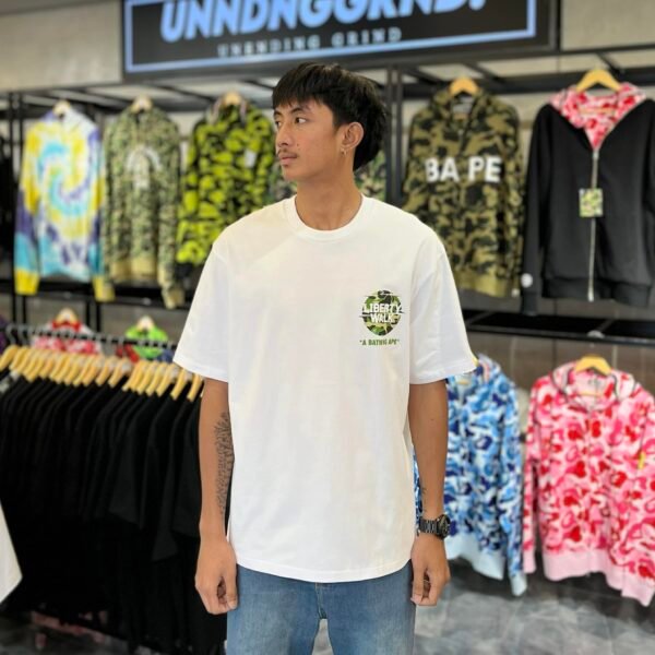 BRANDNEW BAPE x LIBERTY WALK ABC Camo Relaxed Fit White Tee (Large) - SOLD
