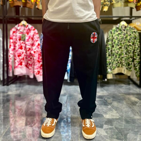 BRANDNEW BAPE UK Logo Ape Head Black Jogger Sweat Pants (2XL) - SOLD