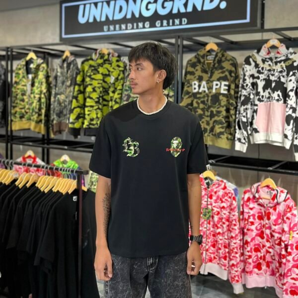 BRANDNEW BAPE x LIBERTY WALK ABC Camo Relaxed Fit Black Tee (Medium) - SOLD