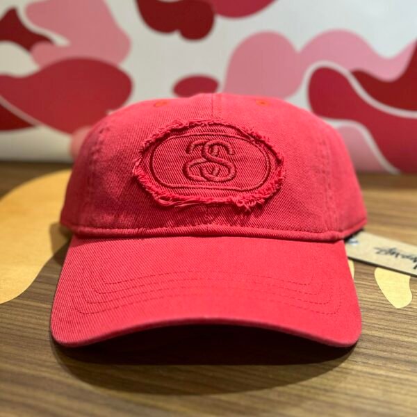 BRANDNEW STUSSY Low Profile Pill Red Strapback Cap