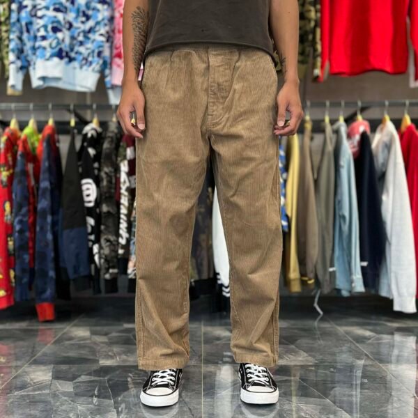 BRANDNEW AAPE Brown Corduroy Trousers Pants (Large)