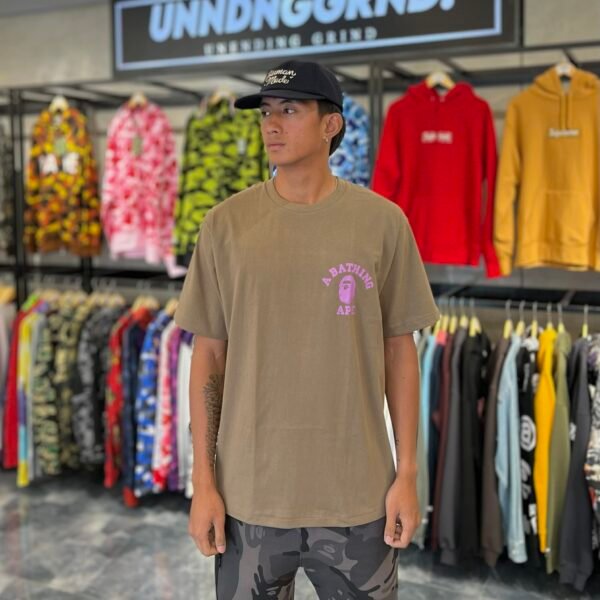 BRANDNEW BAPE Color Camo College ATS Brown Tee (XL)