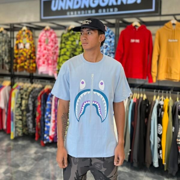 BRANDNEW BAPE Shark Pastel Blue Tee (XL)