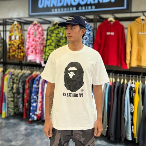 BRANDNEW BAPE Big Head Sun Set White Tee (XL)