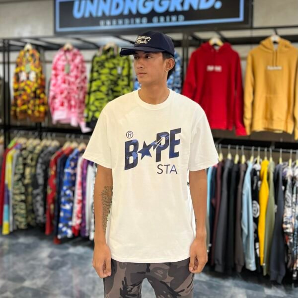 BRANDNEW BAPESTA Color Camo White Tee (XL)