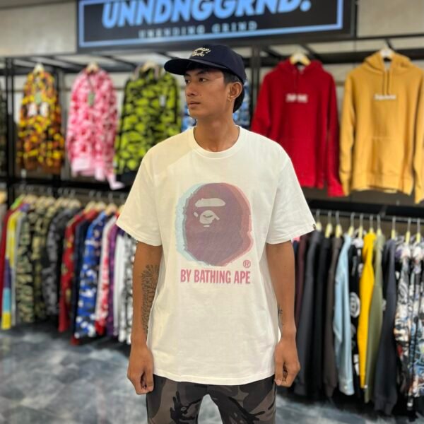 BRANDNEW BAPE Glitch Art College White Tee (2XL) -SOLD