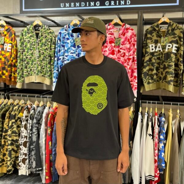 BRANDNEW BAPE Ape Head Monogram Black Tee (Medium) - SOLD