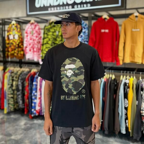BRANDNEW BAPE 1st Camo Big Head Black Tee (XL) - SOLD