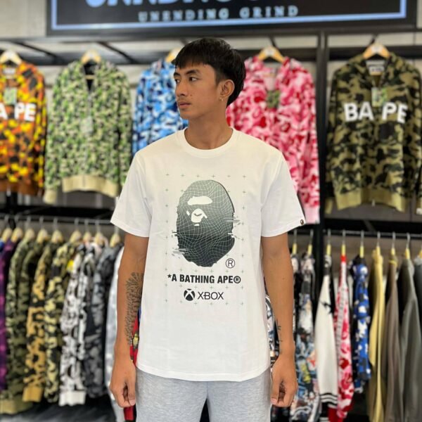 BRANDNEW BAPE x Xbox Ape Head White Tee (Large)