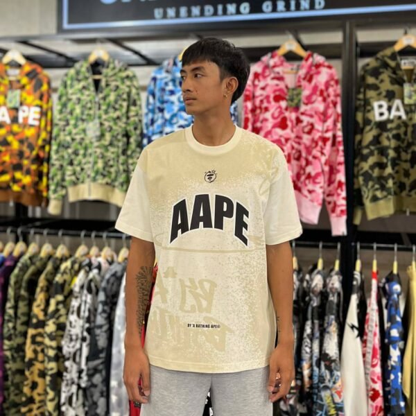 BRANDNEW AAPE Moonface Theme Graffiti Relaxed Fit Tee (Large)