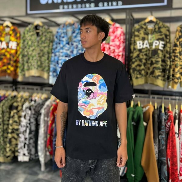 BRANDNEW BAPE Art Camo Big Ape Head Black Tee (XL) - SOLD