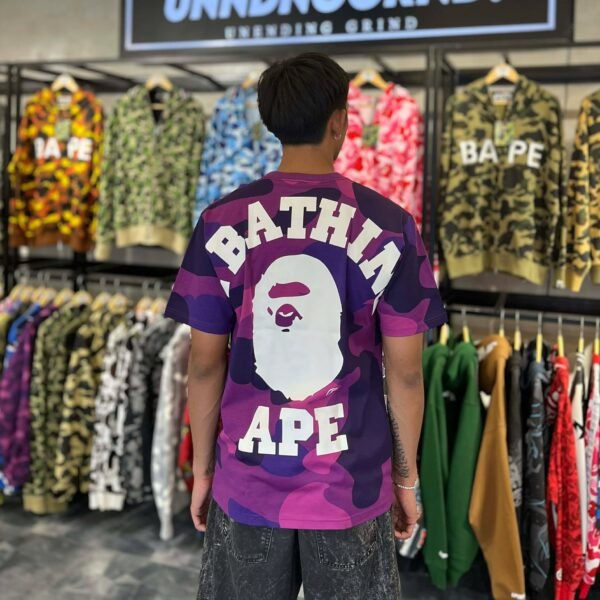 BRANDNEW BAPE Mega Color Purple Tee (Large) - SOLD