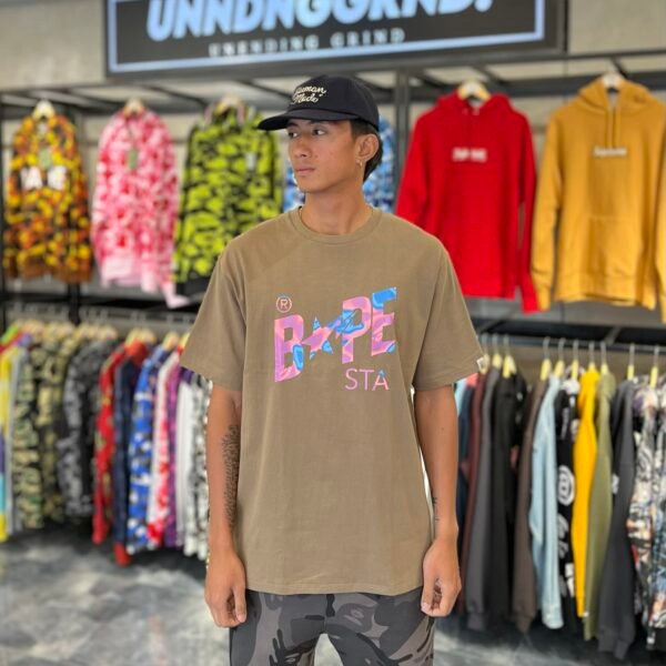 BRANDNEW BAPESTA Brown Tee (XL) - SOLD