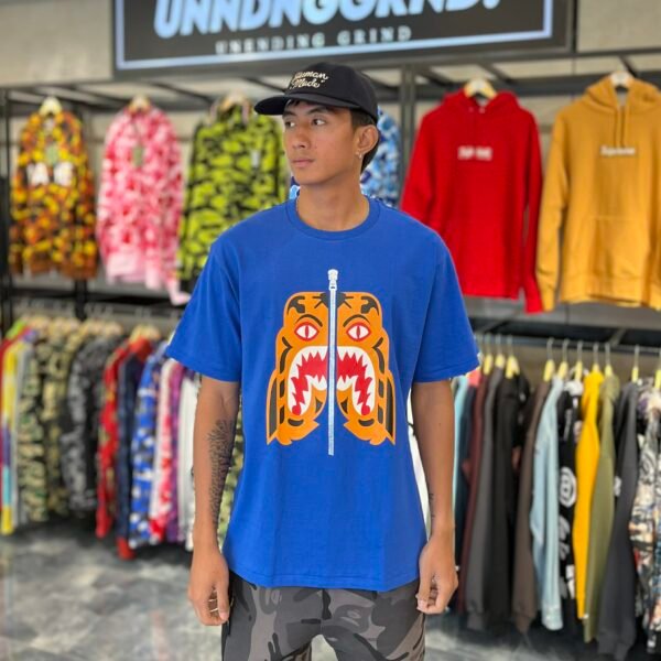 BRANDNEW BAPE Tiger Blue Tee (XL)