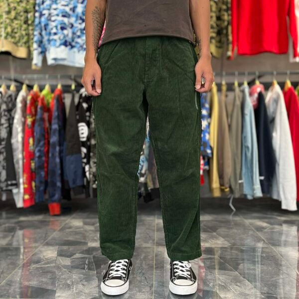 BRANDNEW AAPE Green Corduroy Trousers Pants (Small) - SOLD
