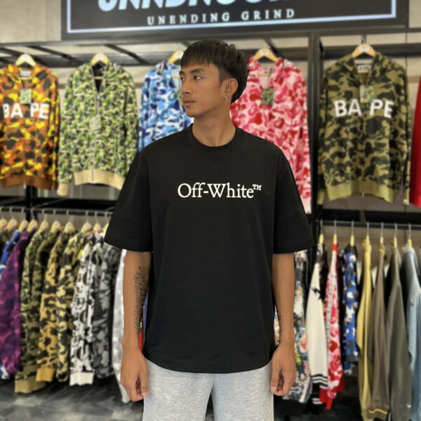 BRANDNEW OFF-WHITE Spell Out Black Tee (XL) - SOLD